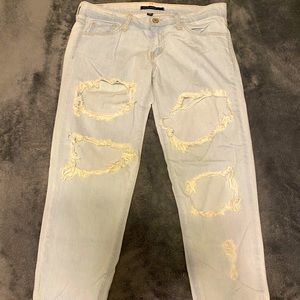 Cut ankle high rise Flying Monkey jeans